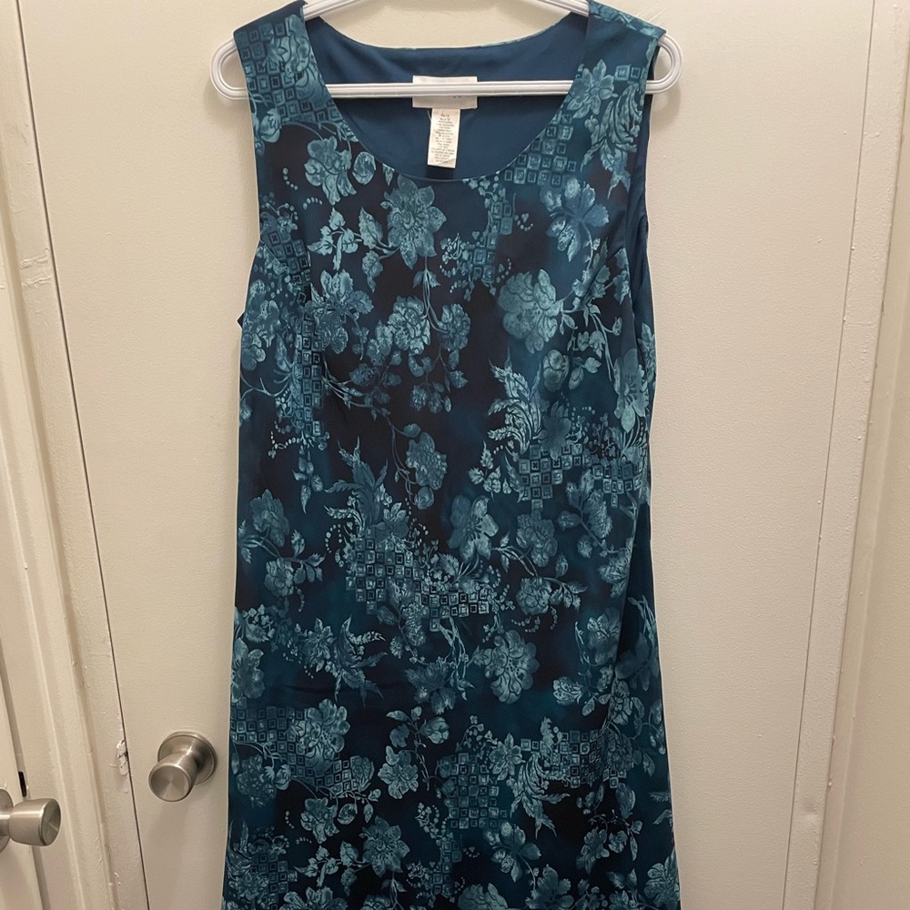 Studio 1 Sz 18 Green and Black Dress.